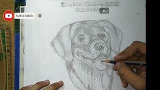 easy way to draw  Dog  sketch || only pencil️ use