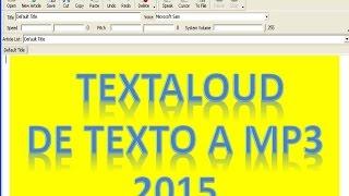 de texto a mp3 textaloud 2015