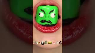 asmr EMOJI FOOD eating sounds (sped up )