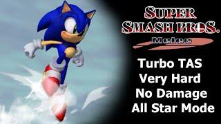 SSBM [TAS] - Sonic All Star Mode (Turbo, Very Hard, No Damage)