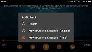 How to change audio track English to Hindi on Android VLC player