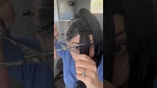 DIY Butterfly Cut | Long Layers Home Haircut  #shorts #greyhair