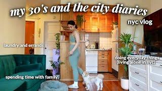 a few days in my life *living alone* in New York City // errands, work days, day off, family time