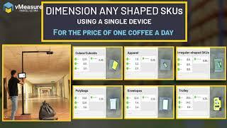 vMeasure Ultima dimensioning system - Dimension envelopes to refrigerators in one device