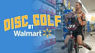 Disc Golf Trick Shots INSIDE Walmart!