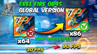 NEW AMAZON FREE FIRE OB45 SUPER OPTIMIZED | FREE FIRE X86 | FIX LAG AFTER OB45 FREE FIRE UPDATE