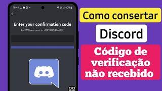 O que fazer quando o código de verificação do discord não chega? | Método 2023