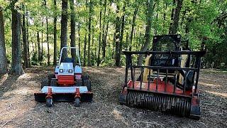 Ventrac and Forestry Mulcher Backyard Cleanup