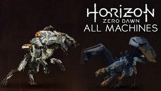 Horizon Zero Dawn - All Machines/Animals/Robots (Showcase)