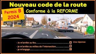 TEST Nouveau code de la route 2024 conforme à la nouvelle réforme GRATUIT n° 79