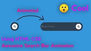 Search Bar Using Html CSS & javascript | CSS Expandable Search Box