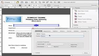 Adding a Text Field in Adobe Acrobat Pro