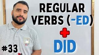  Ejercicios PASADO SIMPLE en INGLES - (DID + RREGULAR VERBS) ( -D, -ED, -IED)