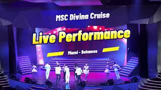 Live Performance inside MSC Divina Cruise ship - Miami to Bahamas