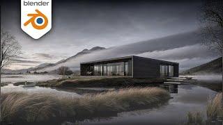 Lake House - Blender ArchViz Timelape Tutorial