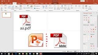 How to Insert PDF into Microsoft PowerPoint Presentation in Windows