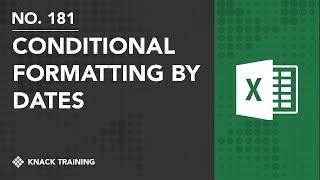 Excel Conditional Formatting for Past Dates | Everyday Office 071