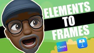 Create FRAMES from Canva Elements with Apple Keynote. Full Tutorial
