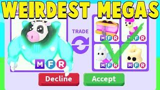 Trading for 7 WEIRDEST MEGA PETS in Adopt Me!