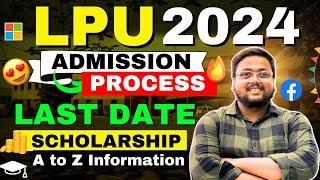 LPU Admission Process 2024 | LPUNEST 2024 | LPU Admission Process | Lovely Professional University