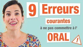 9 Erreurs Courantes à l'Oral en Français