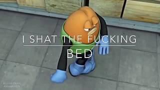 I shat the fucking bed Killer Bean meme