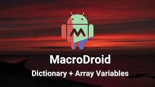 Using Dictionary and Array Variables