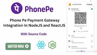 PhonePe Payment Gateway Integration in Nodejs | Hindi | Phone Pe Payment Gateway in Reactjs