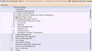 sap trm configuration  general settings