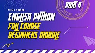 Numbers and Math functions | Beginners Module | English course part 4 | #python #coding 