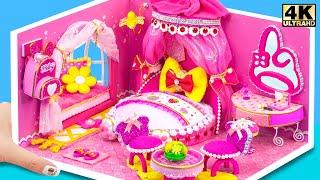 How To Make Beautiful Pink My Melody House with Big Bedroom for Two  DIY Miniature Cardboard House