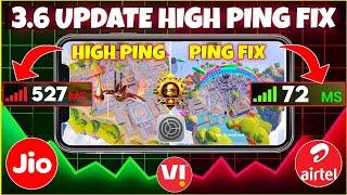 instantly High Ping Problem Fix‼️3.6 UPDATE Get 20 MS Low Ping BgmiPing Problem Fix High Ping Solve