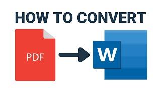 How to Convert a PDF to an Editable Word File  #Shorts