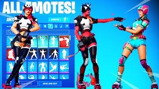 DERBY DYNAMO Skin Showcase with All Fortnite Dances & Emotes!