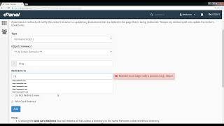 How to redirect your website to any page or external domain in cPanel - Course +HD + Latest - P41
