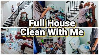 Whole Messy House Clean With Me 2024 | Deep Clean Declutter & Organizing Cleaning Motivation