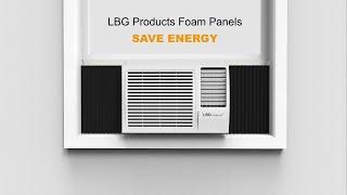 How to install window AC side panel foam - LBG Products