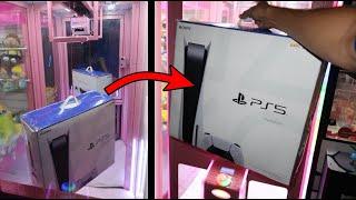 WON PS5 FROM ARCADE GAME! *CUT THE STRING WIN THE PRIZE*