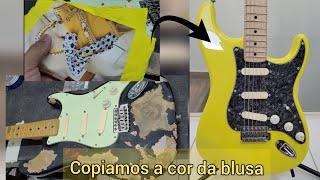 Fender México - Restauração Pintura Amarelo Manipulado