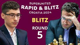 Alireza Firouzja vs Levon Aronian | SuperUnited Blitz Croatia 2023 2024 | Round 5