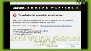 How to fix Directx Error on Warzone 2 | Modern Warfare 2