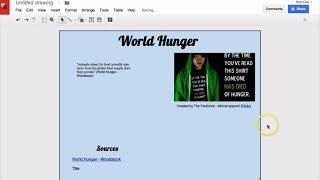 Citing Sources in a Google Drawing