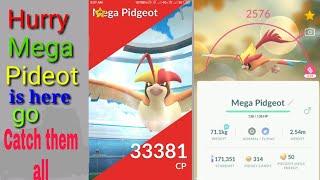 Mega pidgeot raids are available  now in pokemon go.Hurry go there tutorial by Master1000xp