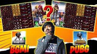 OMG !! MY PUBGM INVENTORY VS BGMI INVENTORY, WHICH ONE IS BEST? - MRCYBERSQUAD INVENTORY IN PUBGM