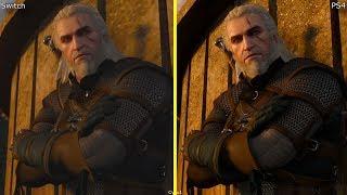 The Witcher 3 Nintendo Switch vs PS4 Early Graphics Comparison