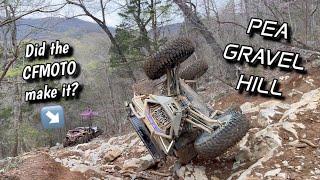 Attempting Pea Gravel Hill in a CFMOTO ZFORCE with 6 Polaris RZRs | Stuff Broke