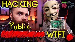 Hacking (redacted) PUBLIC WiFi with a Raspberry Pi and Kali Linux