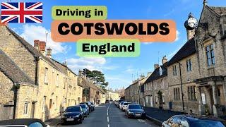 Driving in UK Cotswolds Village |  England UK country side | Scenic drive in England county.