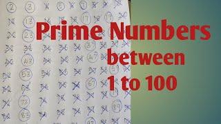 easy method to find Prime Numbers between 1- 100