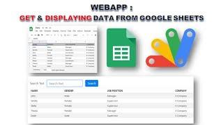 Apps Script | WebApp: Get and Displaying Data from Google Sheets (Part 1)